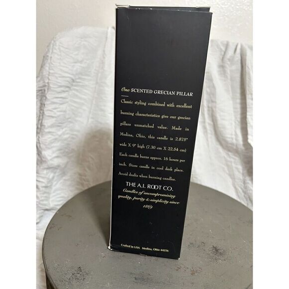 Root 3" x 9" #349 French Vanilla Scented Timberline Pillar Candle NEW w/box - Picture 2 of 3